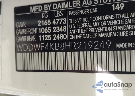 2017 Mercedes-Benz C 300 Sport 4Matic from USA, damaged, VIN WDDWF4KB8HR219249